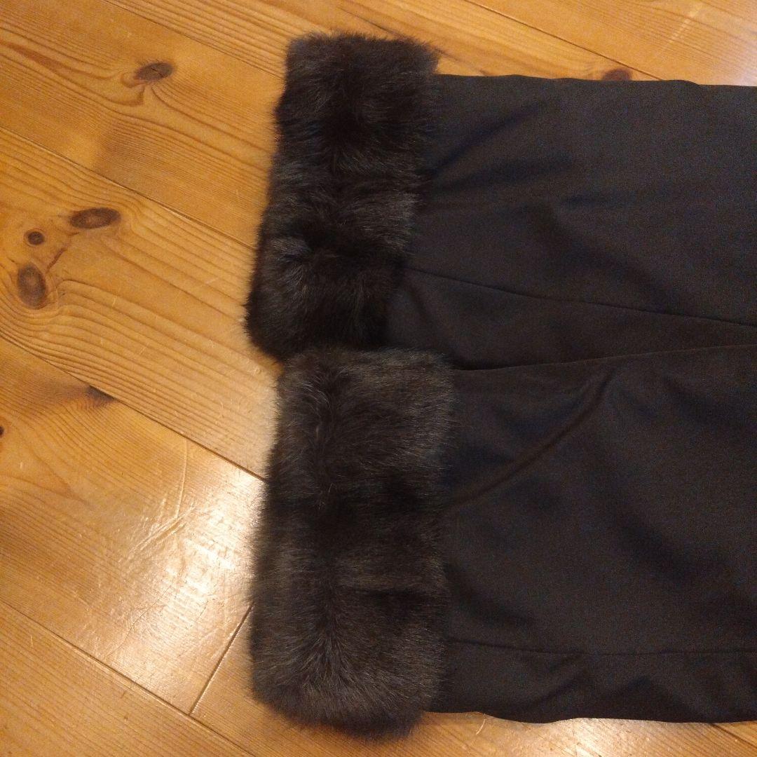 シルク100% 　リアルファー(リス)　リバーシブルコート　毛皮コート