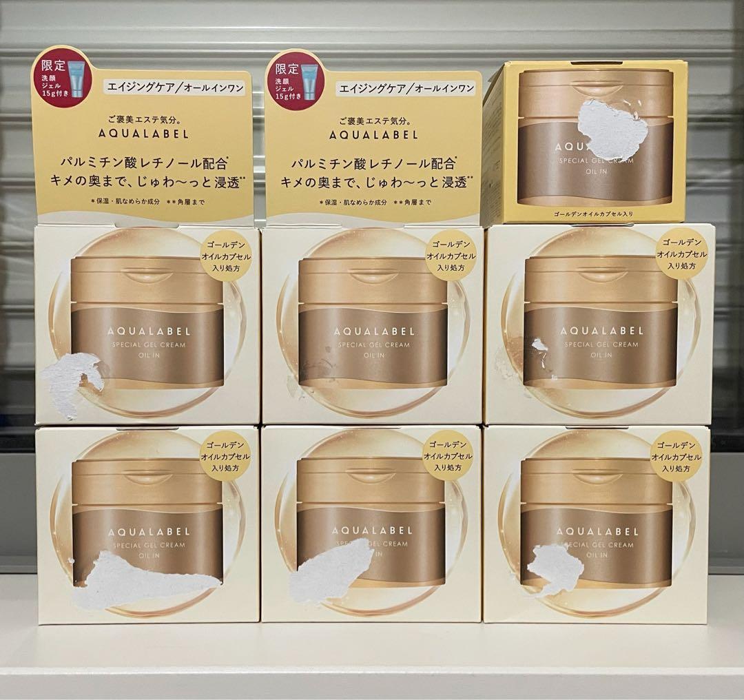 新品　アクアレーベル　エイジングケア　オールインワン　スペシャルジェルクリーム