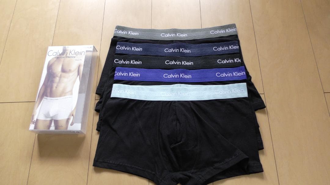 Mサイズブラック　 　ボクサーパンツ5枚セット　ポロ靴下付