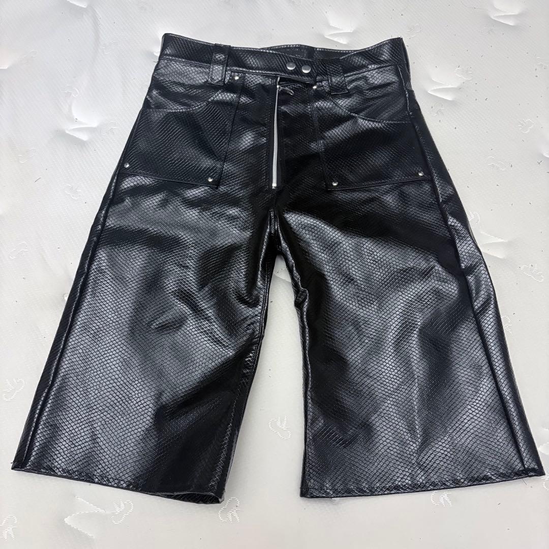 ［DIRTYBOX］SNAKE LEATHER SHORT