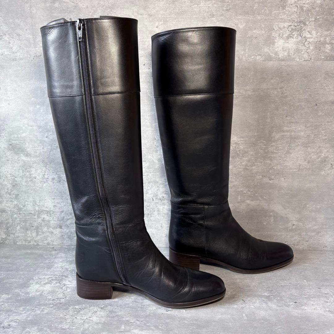 【極美品】UNITED ARROWS ロングブーツ　レザー　裏張り　Vibram