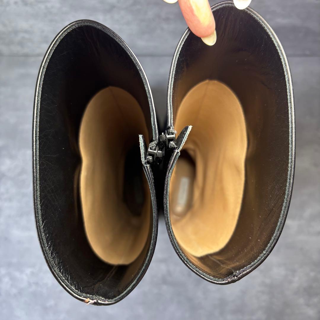 【極美品】UNITED ARROWS ロングブーツ　レザー　裏張り　Vibram