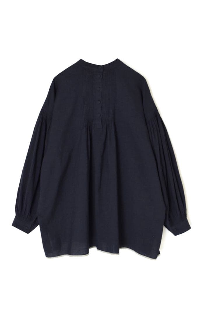 今期新品⭐︎メゾンドソイル⭐︎バルーン袖・スタンドカラープルオーバーシャツ