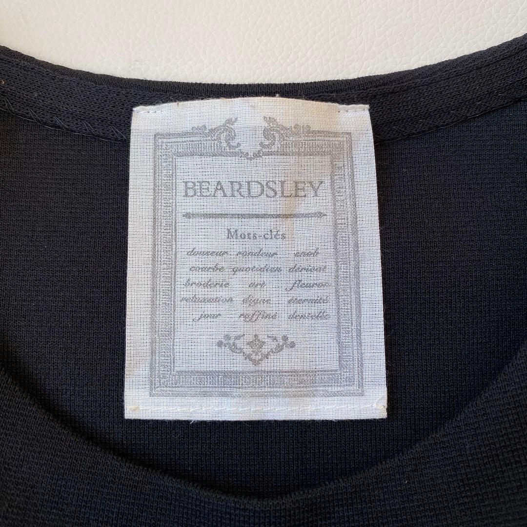 【美品】ビアズリー　カットソー　刺繍レース　カットワーク　プルオーバー　花柄　F