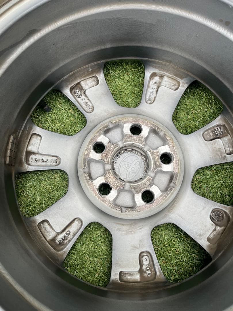 【直接受け渡し限定】80ヴォクシー後期　純正アルミホイール&タイヤ4本セット