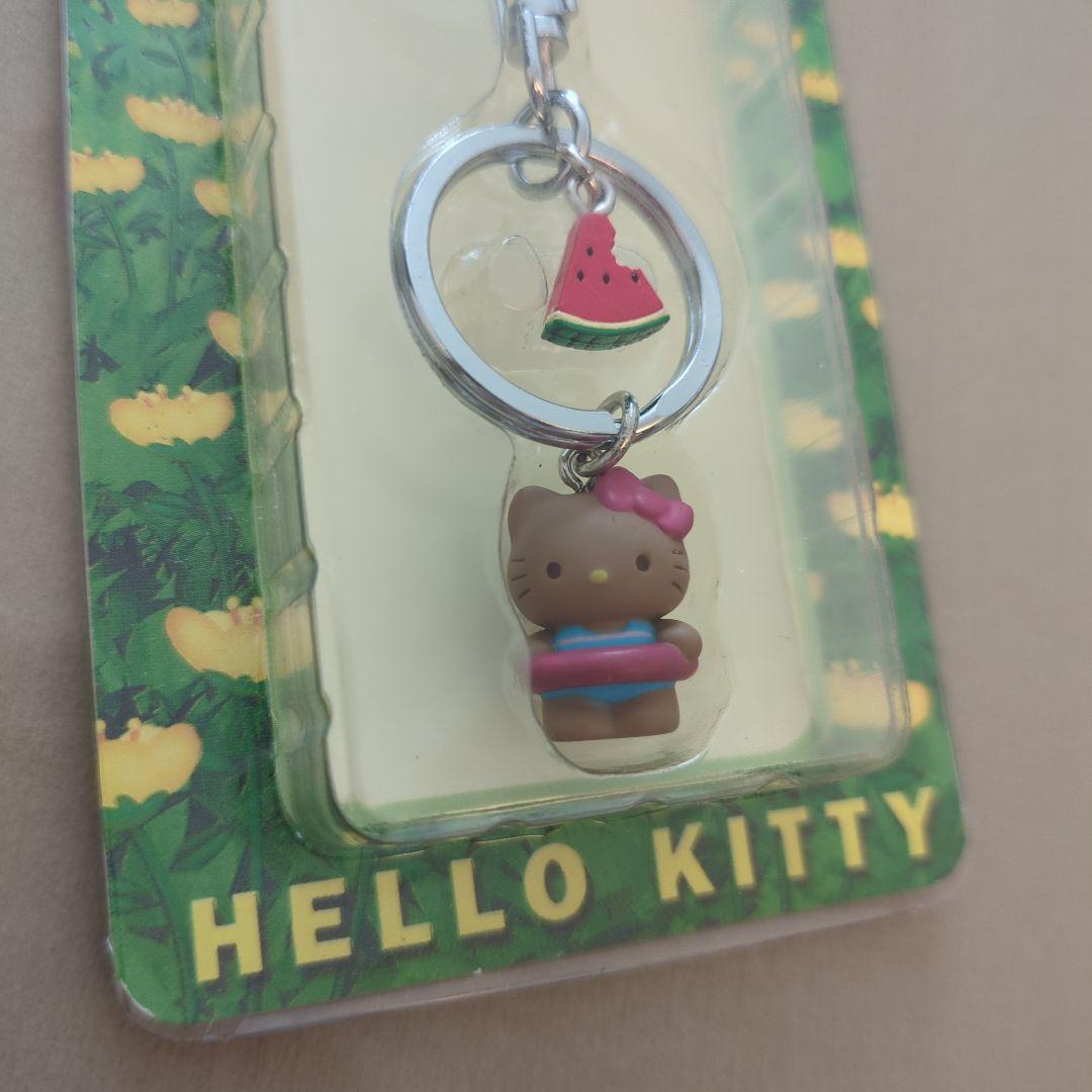 ハローキティ 日焼け　スイカ 平成　海が好きキーホルダー　未開封