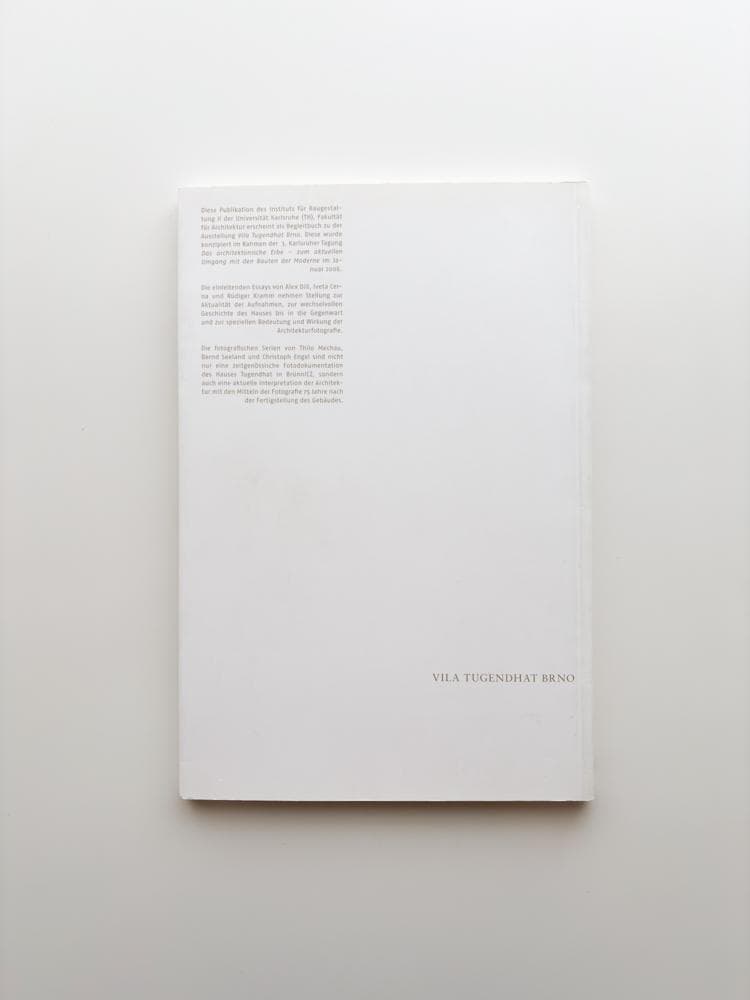 洋書 Mies van der Rohe: Vila Tugendhat Brno