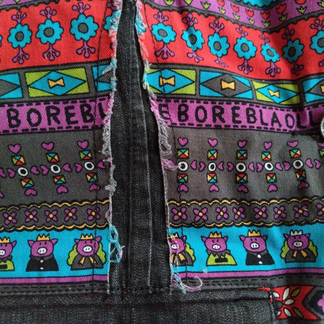 オレボレブラ　ジャケット　パンツ　デニム　セットアップ　ブタ　フラワー　花