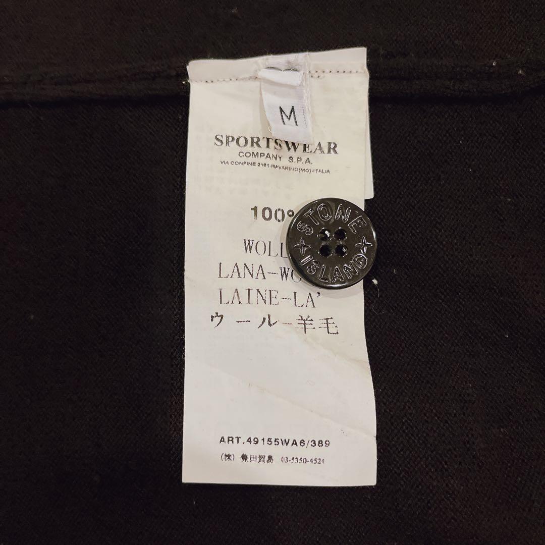 STONE  ウールカーディガン ブラック