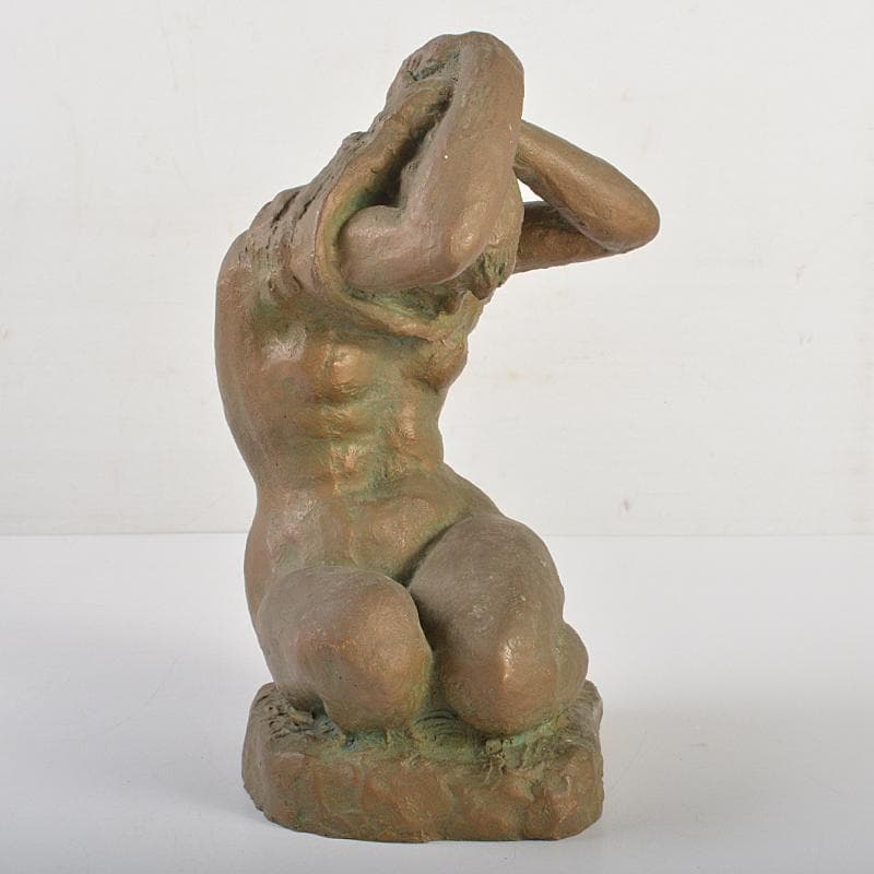 ブロンズ像　裸婦像　女性像　置物　約2.2kg　V　R7408