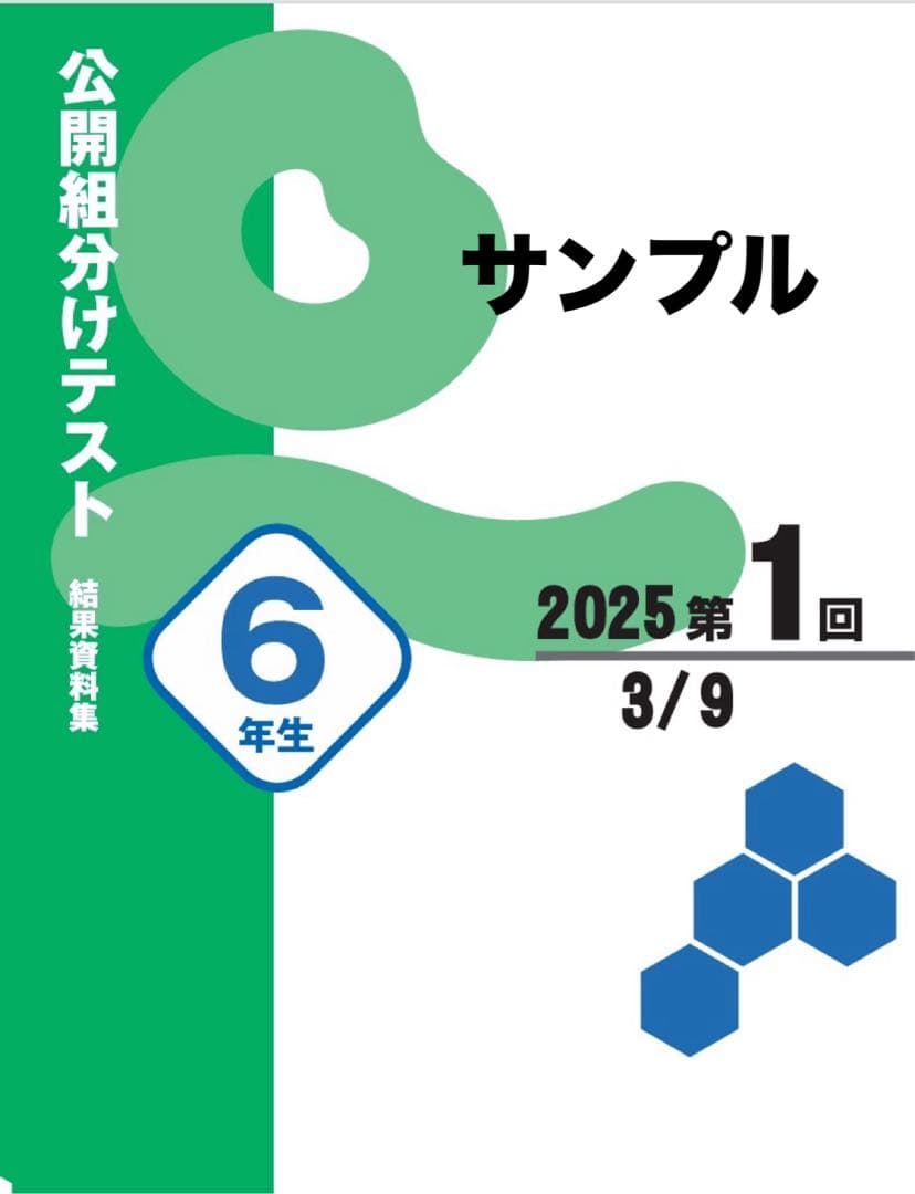 女子　四谷大塚　6年　３年度分　組分け・合不合判定テストセット　最新含　早稲アカ