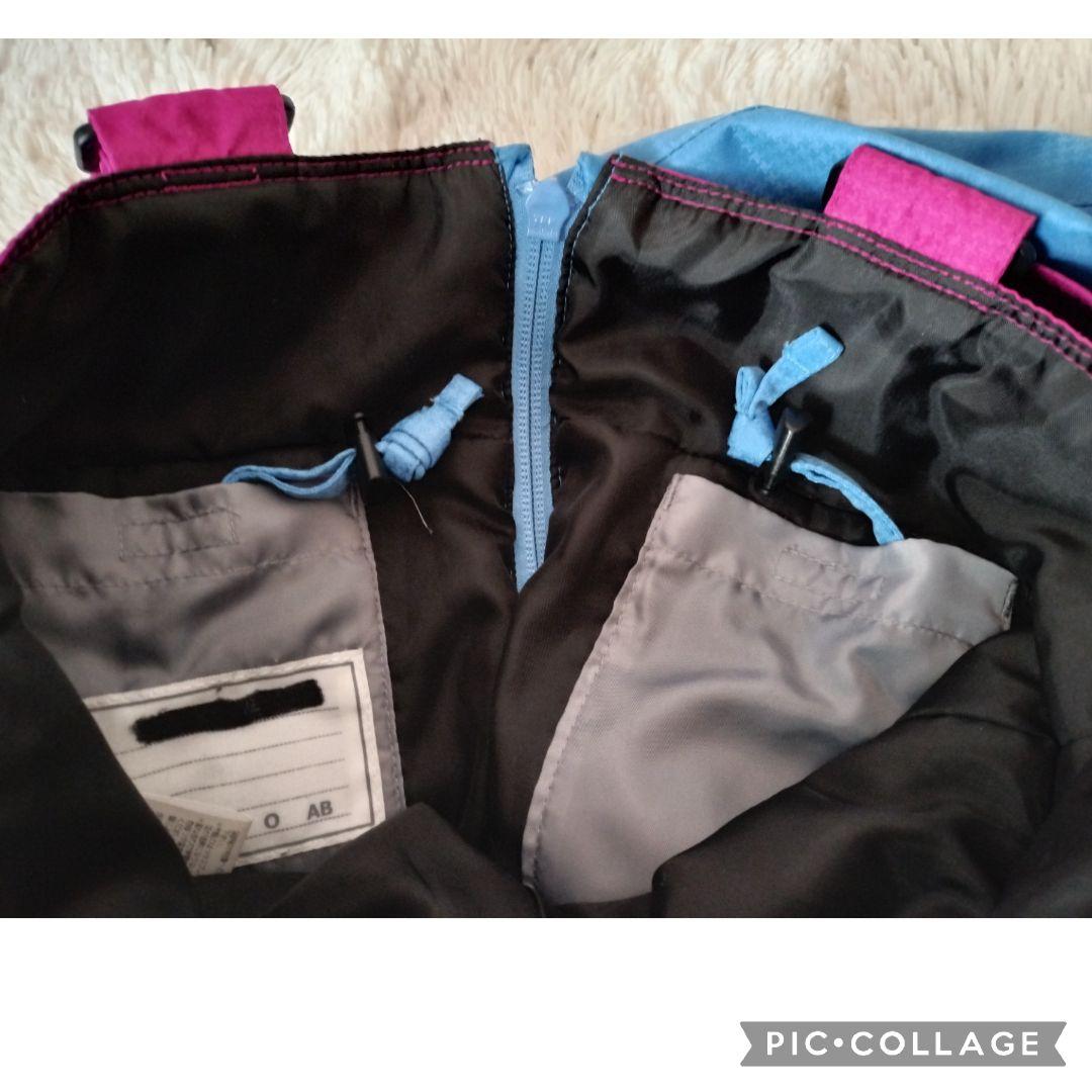 【美品】Phenix スキーウェア 130　ガールズ　ぼかしピンク×ブルー 結晶