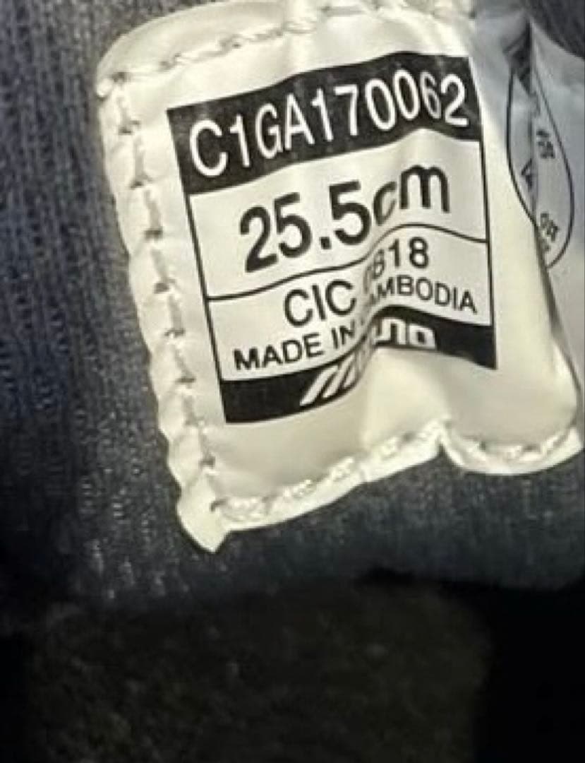 新品未使用品 Mizuno レッド 安全靴　サイズ25.5㌢