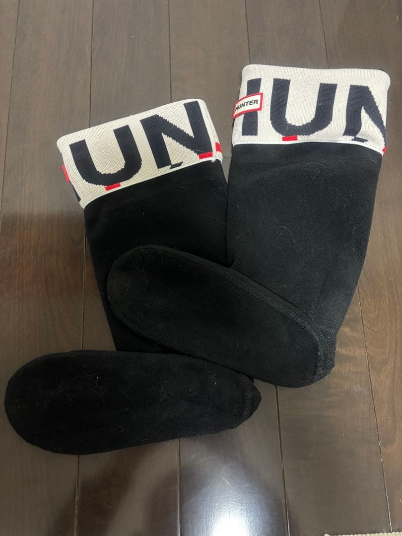 HUNTER ダークパープル 長靴　専用フリース付き