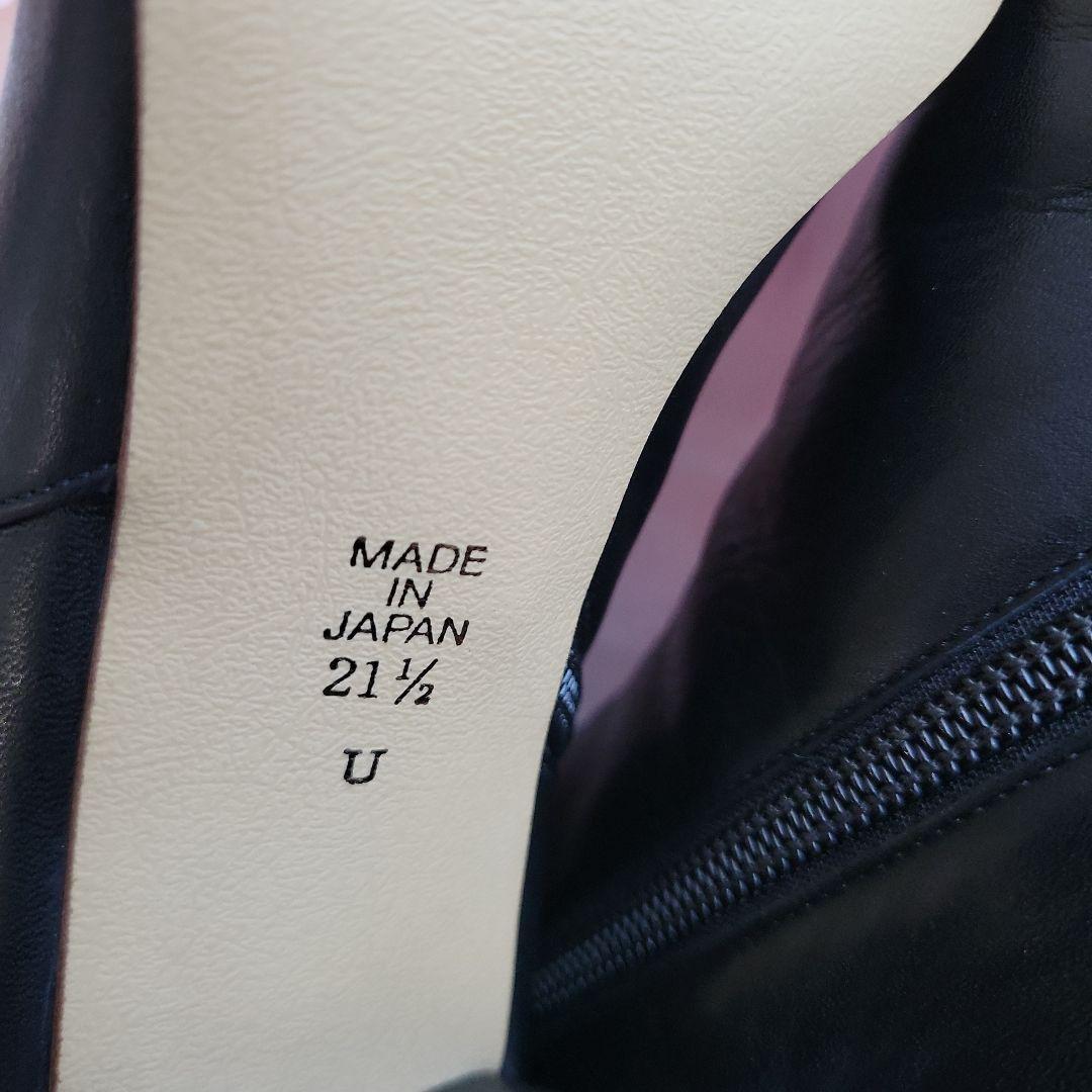 美品 ダイアナショートブーツ21.5cmブラック