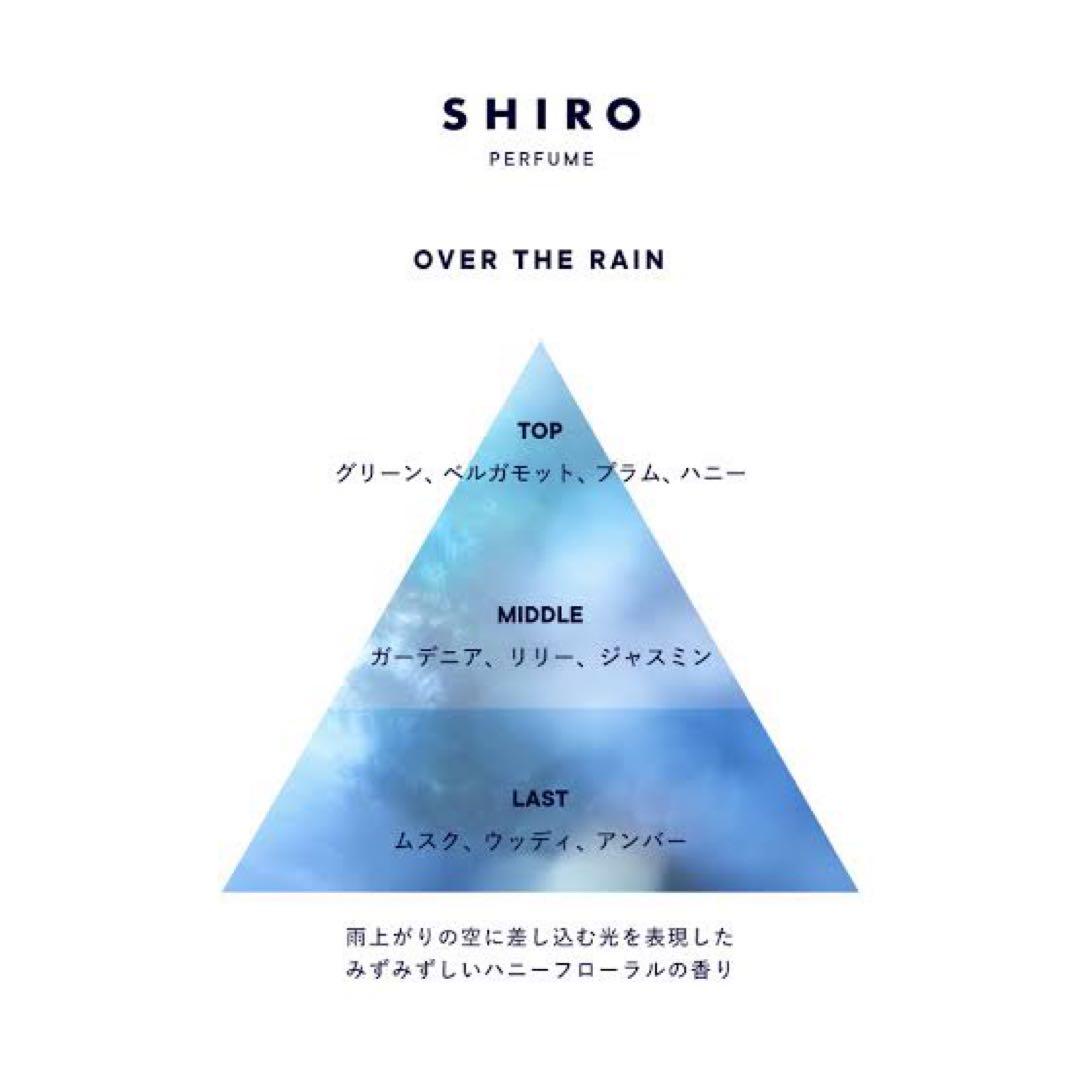 【極美品】SHIRO OVER THE RAIN Eau de Parfum