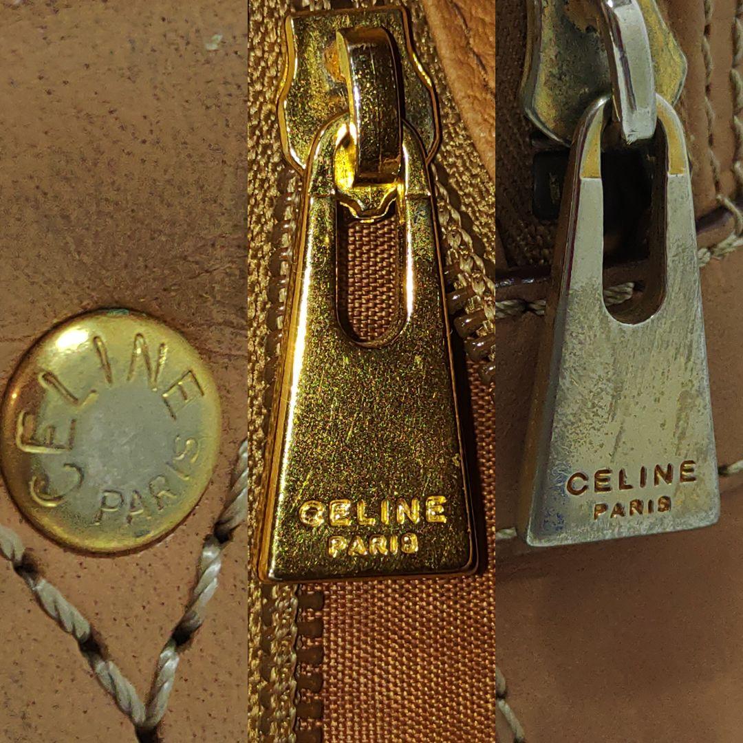 セリーヌ ビジネスバッグ レザー×PVC A4可 マカダム柄 トリオンフ