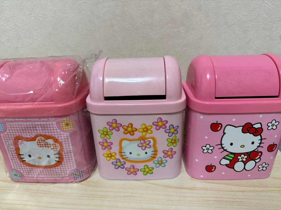 希少！ハローキティ ダストボックス 3個セット