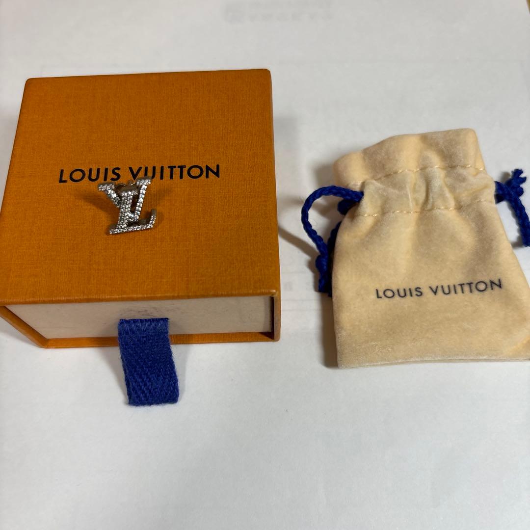 ルイヴィトン ピアス 美品 LV アイコニック ストラス 片耳 箱、袋付き