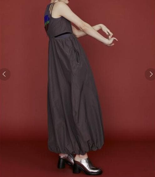 UN3D.　アンスリード　サイドオープンバルーンワンピース　36　グレー