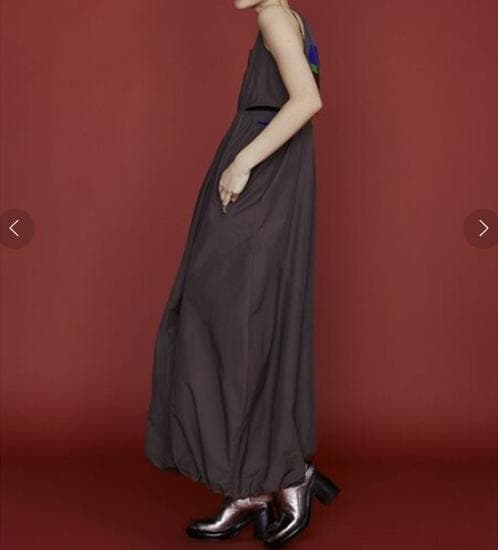 UN3D.　アンスリード　サイドオープンバルーンワンピース　36　グレー