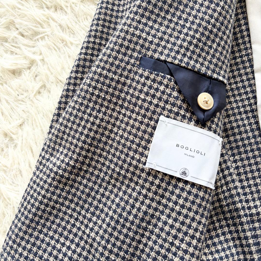 <極美品>BOGLIOLI k.jacket 新ロゴ ネイビー ジャケット 46