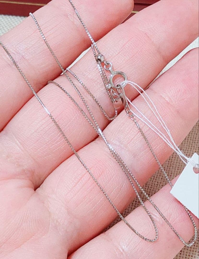 未使用品 pt850 プラチナ ベネチアン ネックレス チェーン