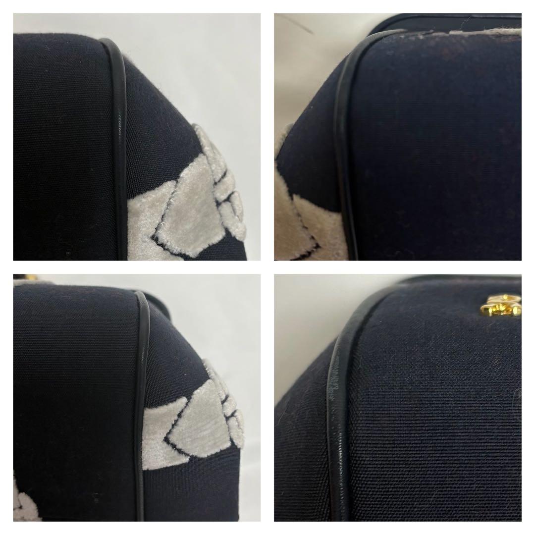 正規品 希少 ロベルタディカメリーノ バゴンギ ハンドバック キャンバス 牛革