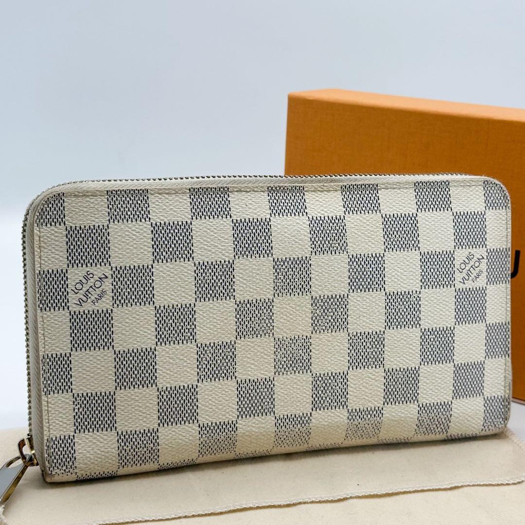 ルイヴィトン ジッピーオーガナイザー ダミエ アズール ラウンド 長財布