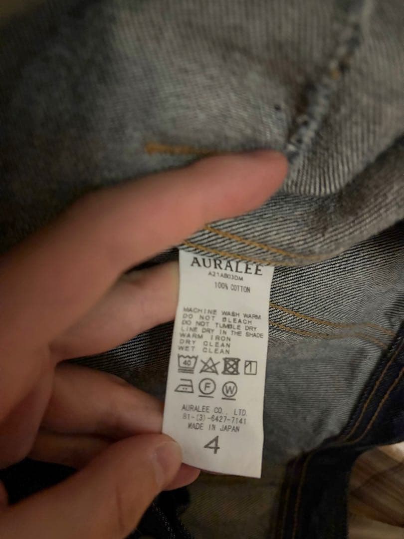 オーラリー　デニムジャケット 4