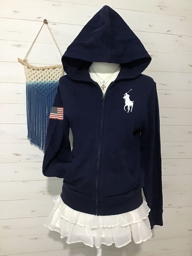 バクプリ★ラルフローレン★Y2K ビッグポニー ネイビー アメリカ