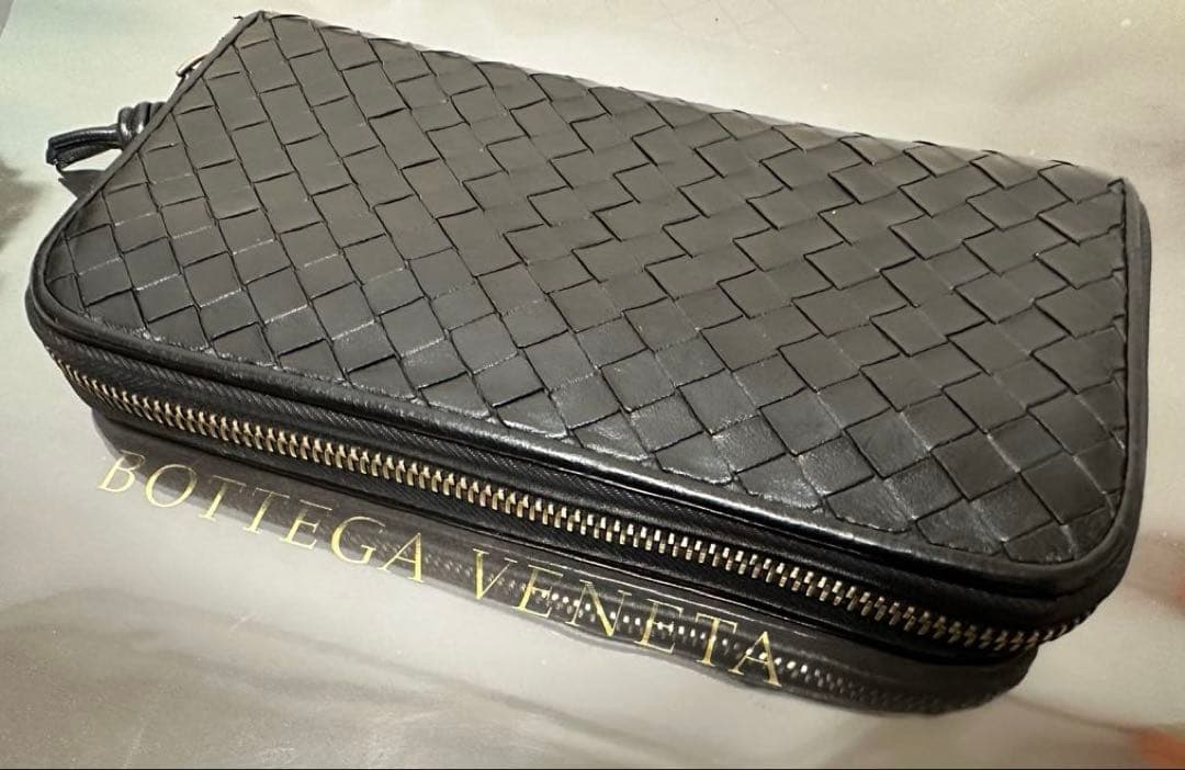 【付属品付】ボッテガヴェネタ ラウンドファスナー/ラム/黒/2️⃣✨✨✨