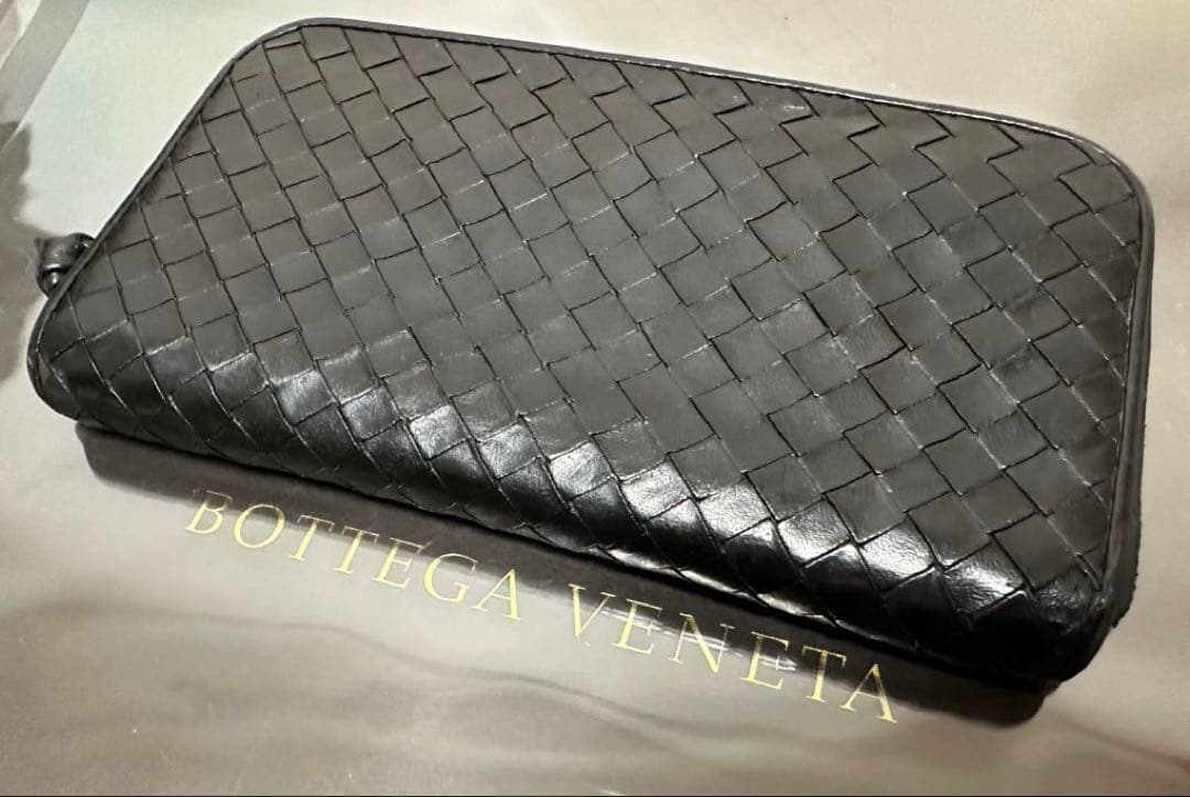 【付属品付】ボッテガヴェネタ ラウンドファスナー/ラム/黒/2️⃣✨✨✨