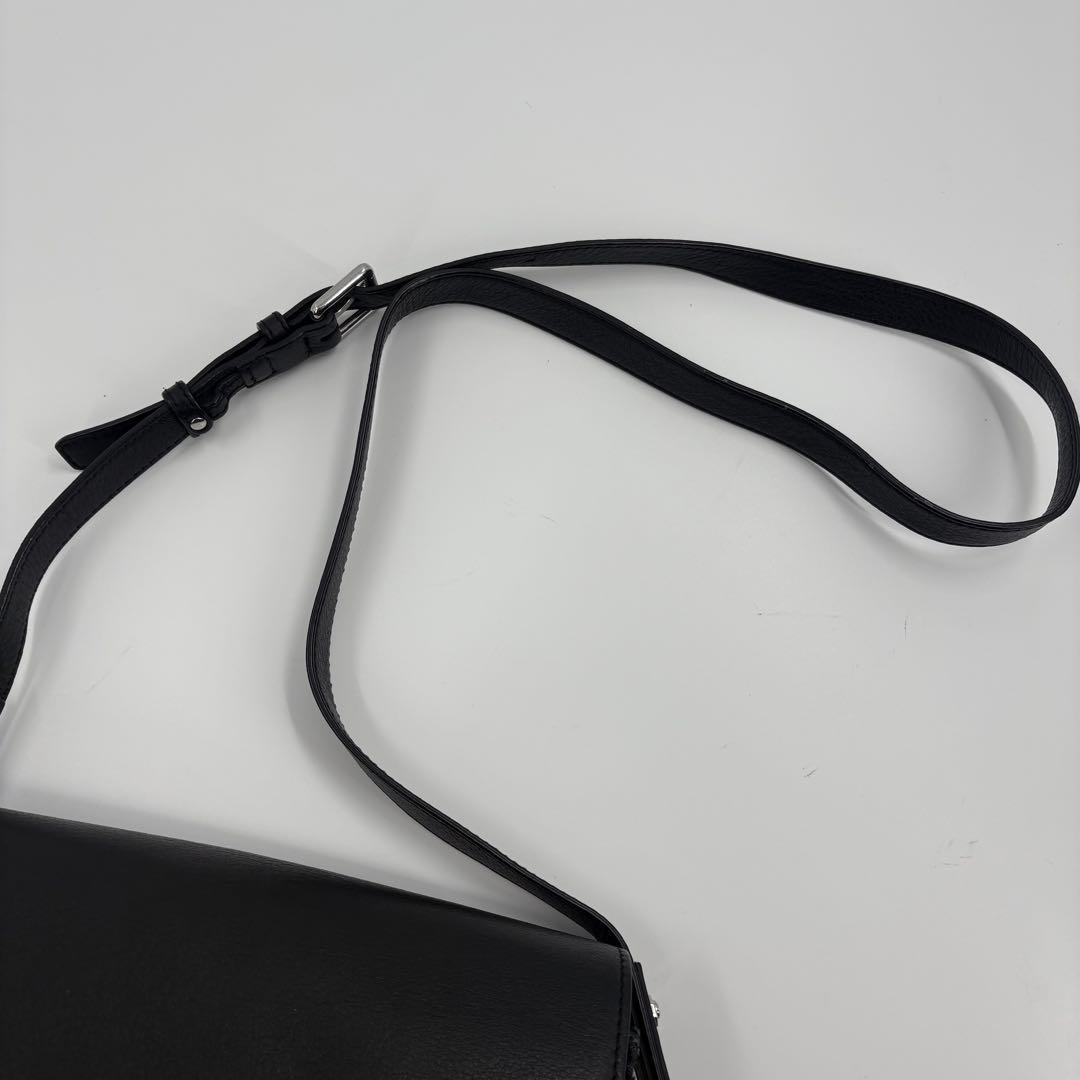 美品　DIESEL ディーゼル ショルダーバッグ 黒 レザー デニム 817