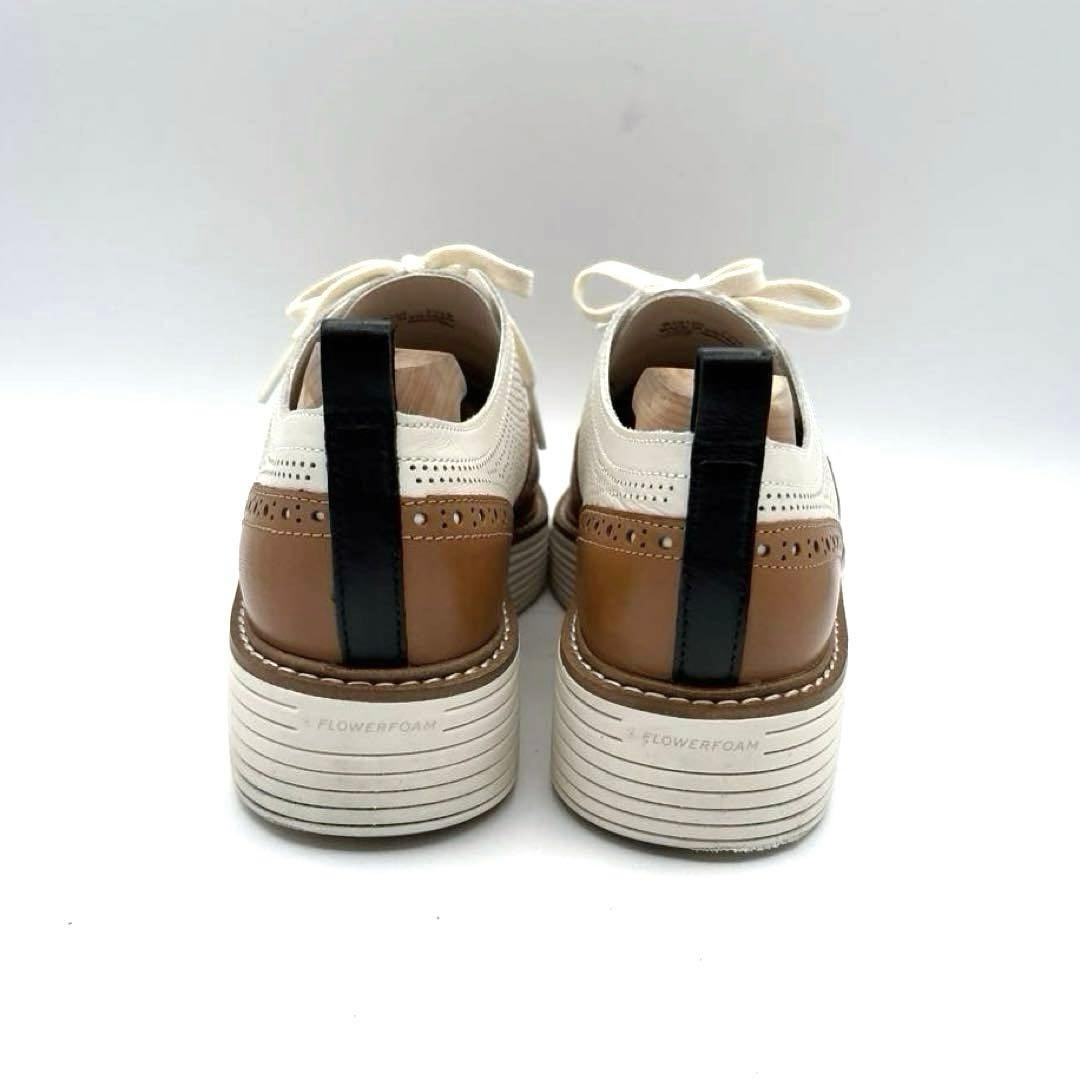 コールハーン　オックスフォード　革靴　ウイングチップ　パンチング　24.5