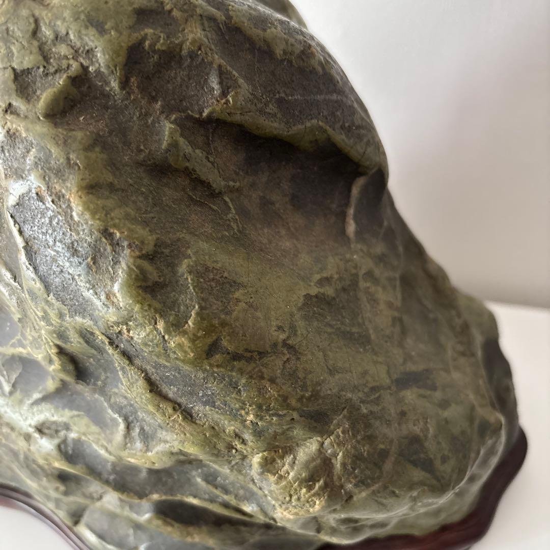 水石　盆石　鑑賞石 　約14.5㎏ 高さ25cm 幅32cm 天然石　置物