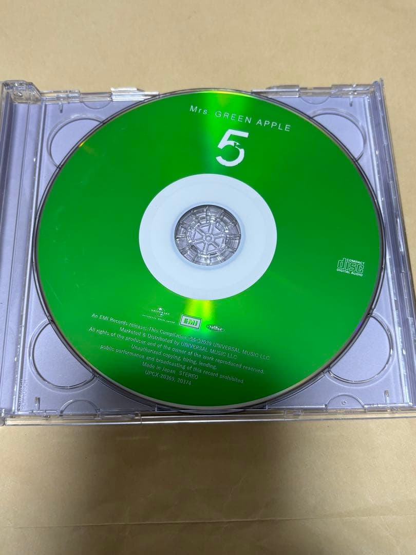 5 (初回限定盤)(DVD付) Mrs.GREEN APPLE