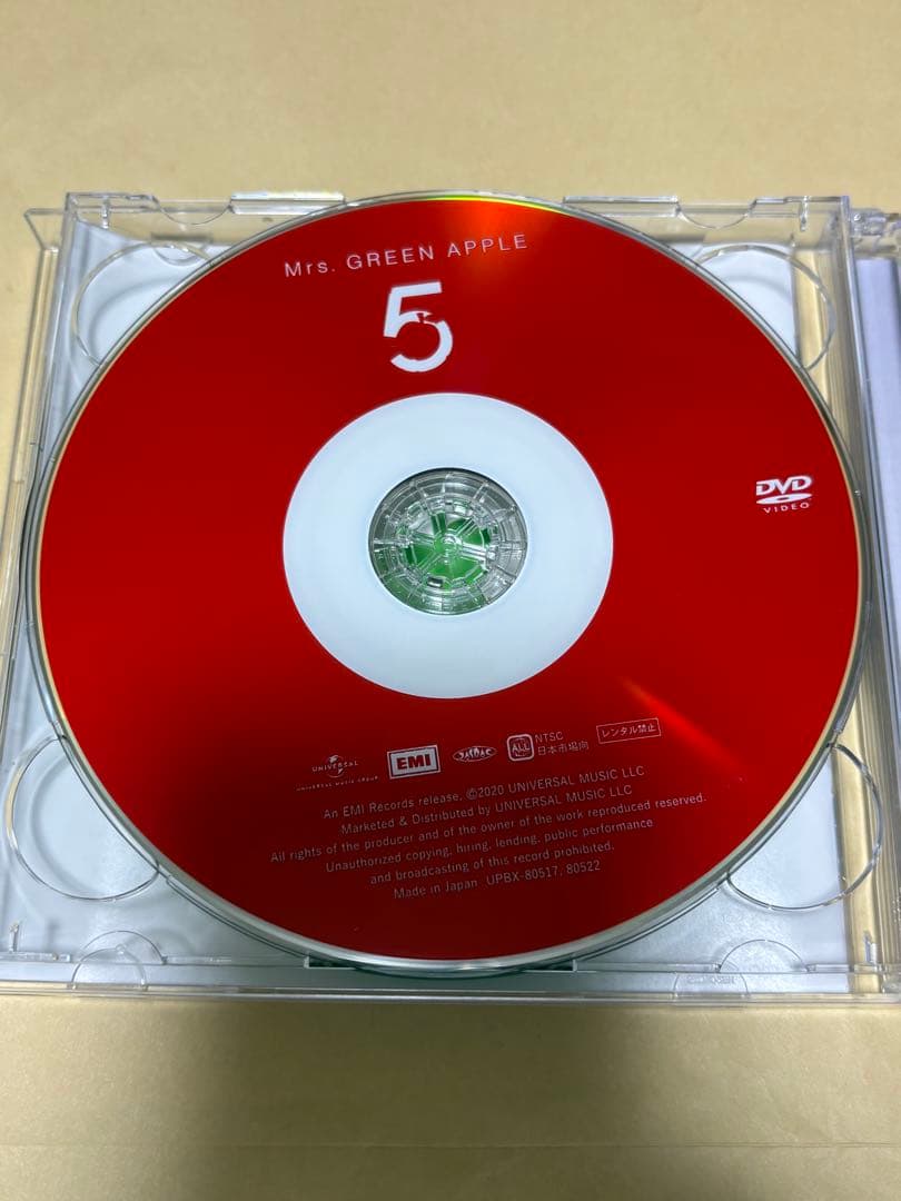 5 (初回限定盤)(DVD付) Mrs.GREEN APPLE