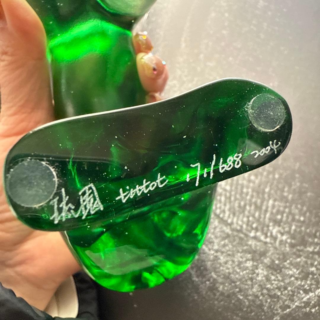 Tittot 琉園工房 クリスタル置物 猿 ガラス工芸