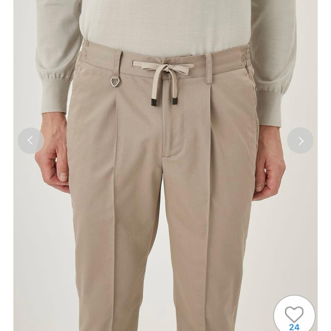 新品未使用アウールMALPENSA PLEATSベージュパンツLサイズ