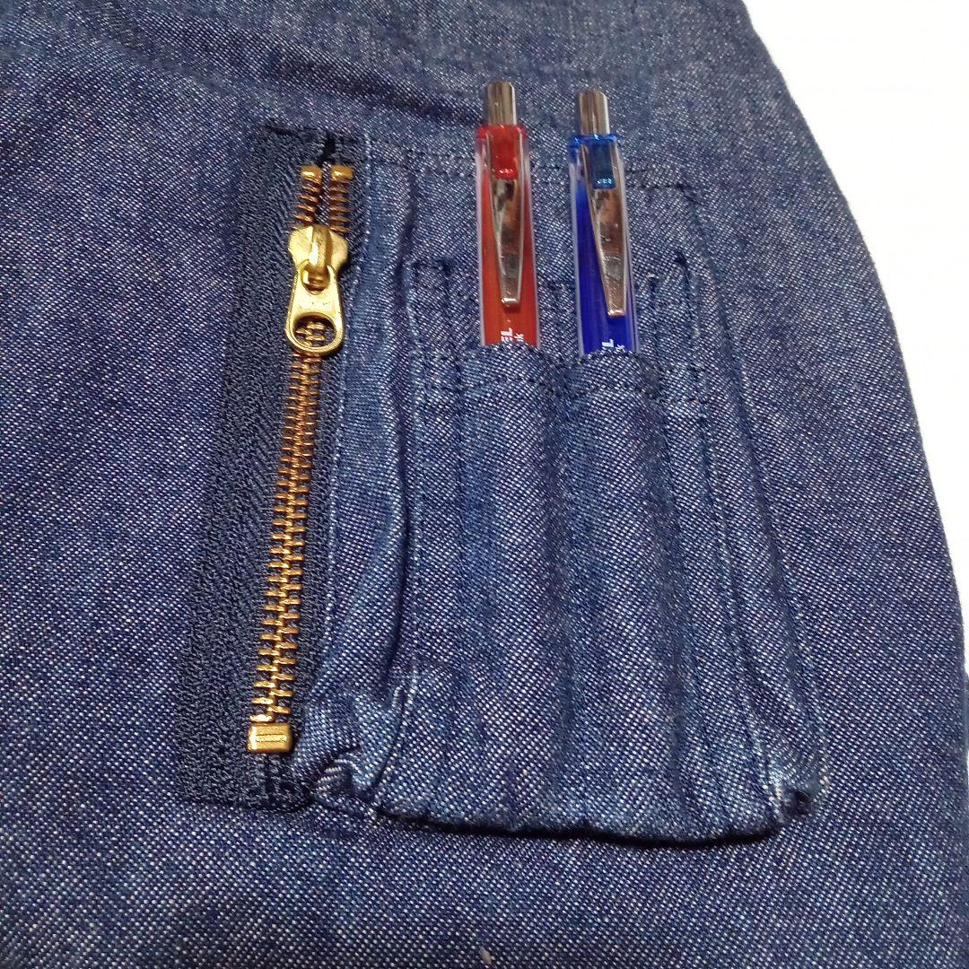 茉*華様 ワンダフルワールド デニムブルゾン キルティング リブ たんぽぽ刺繍