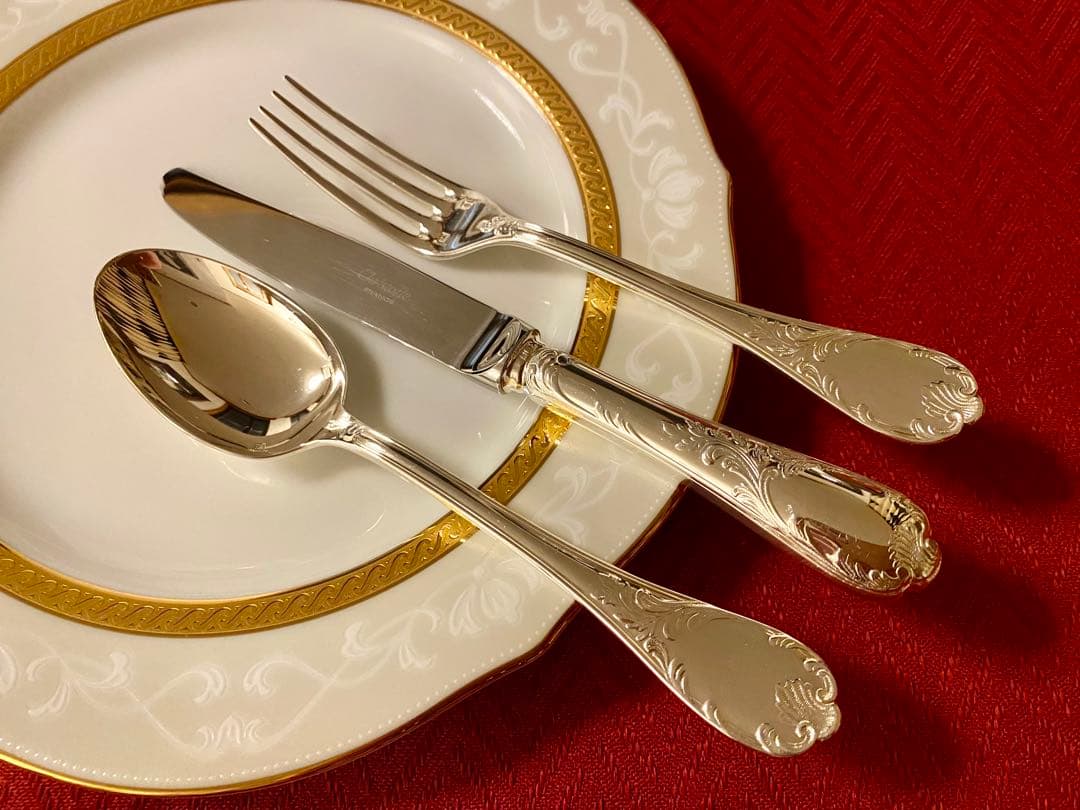 【ラス1！代表作マルリー☆美品】クリストフル マルリー デザートカトラリーセット