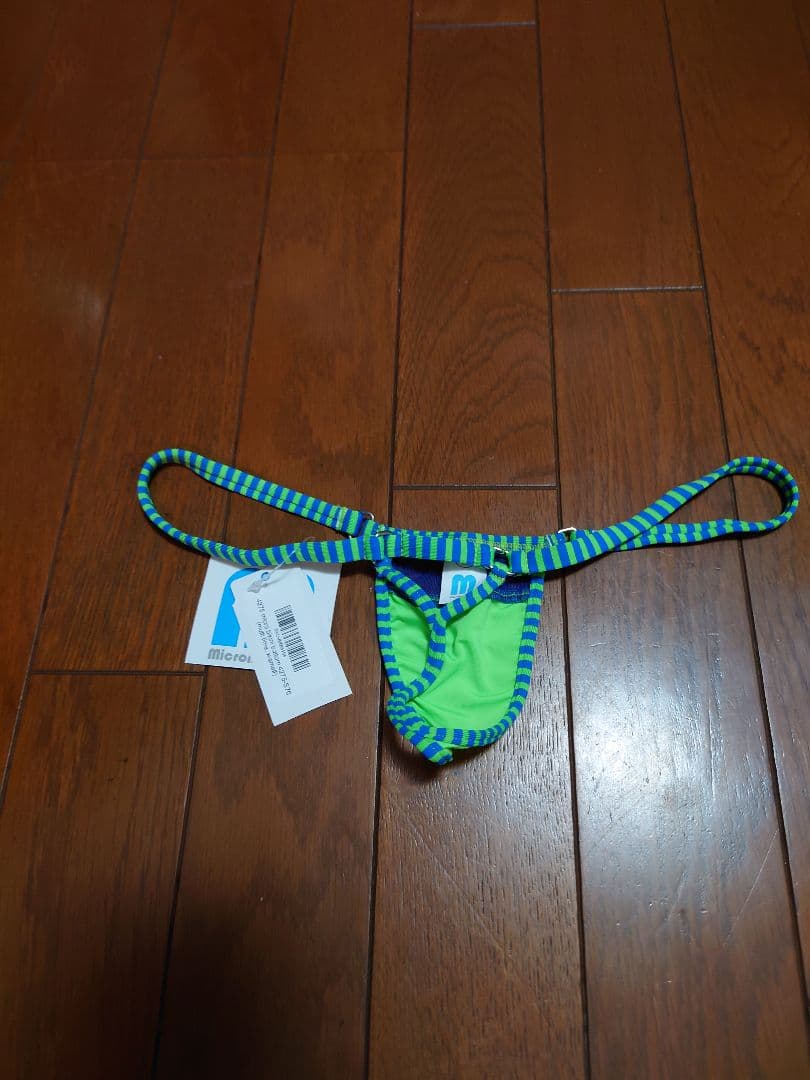 WickedWeasel microminimusライム/ブルーメッシュビキニ