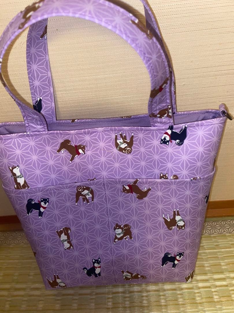 トートバッグ　猫柄　犬柄　春幸秋