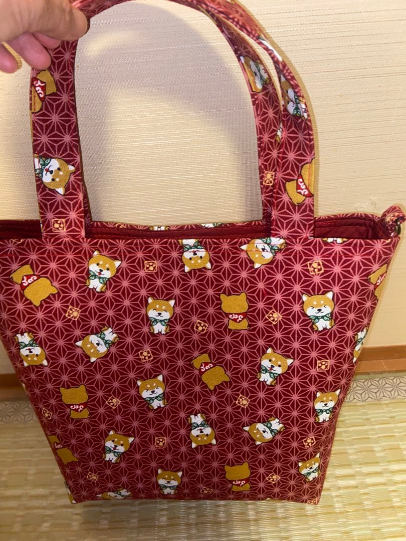 トートバッグ　猫柄　犬柄　春幸秋