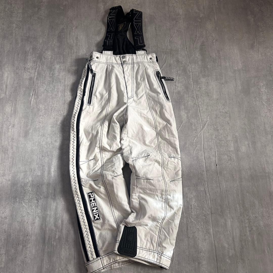 PHENIX スキーウェア 3点 M ダウンベスト付 サイド全開パンツ 90s