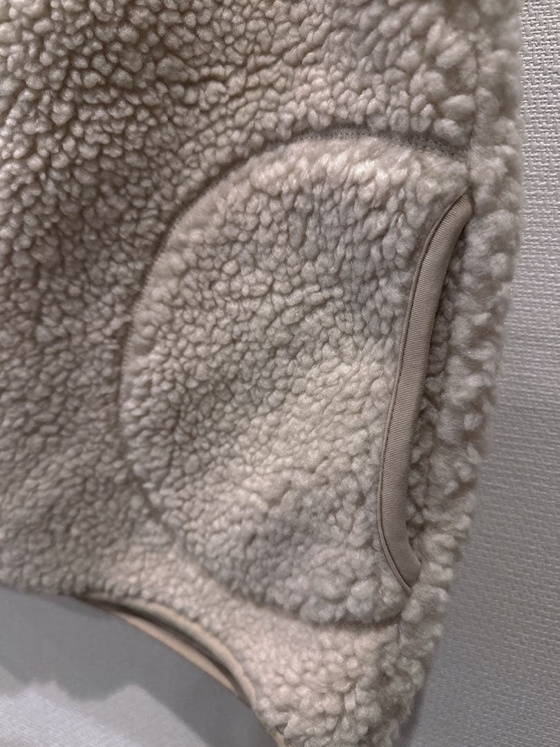 【美品】GYMPHLEX ジムフレックス　アイボリーボアベスト