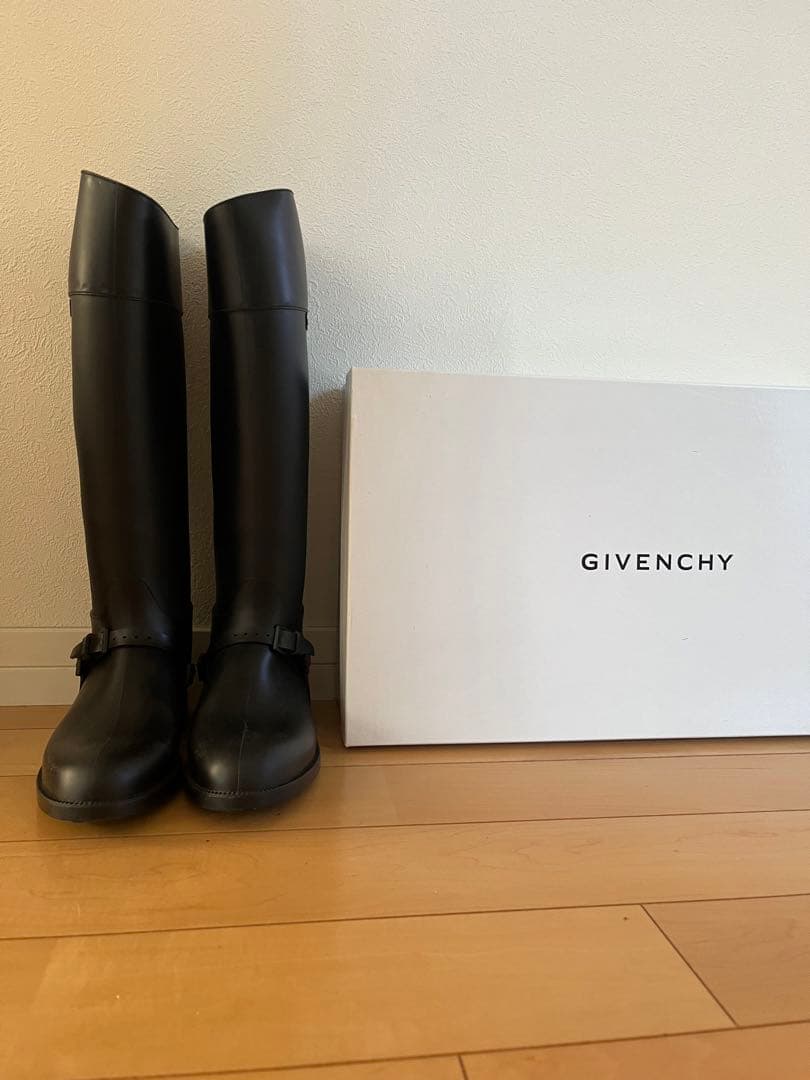 値下げ！GIVENCHY ジバンシィ　レインブーツ　38 美品　レア　大草直子