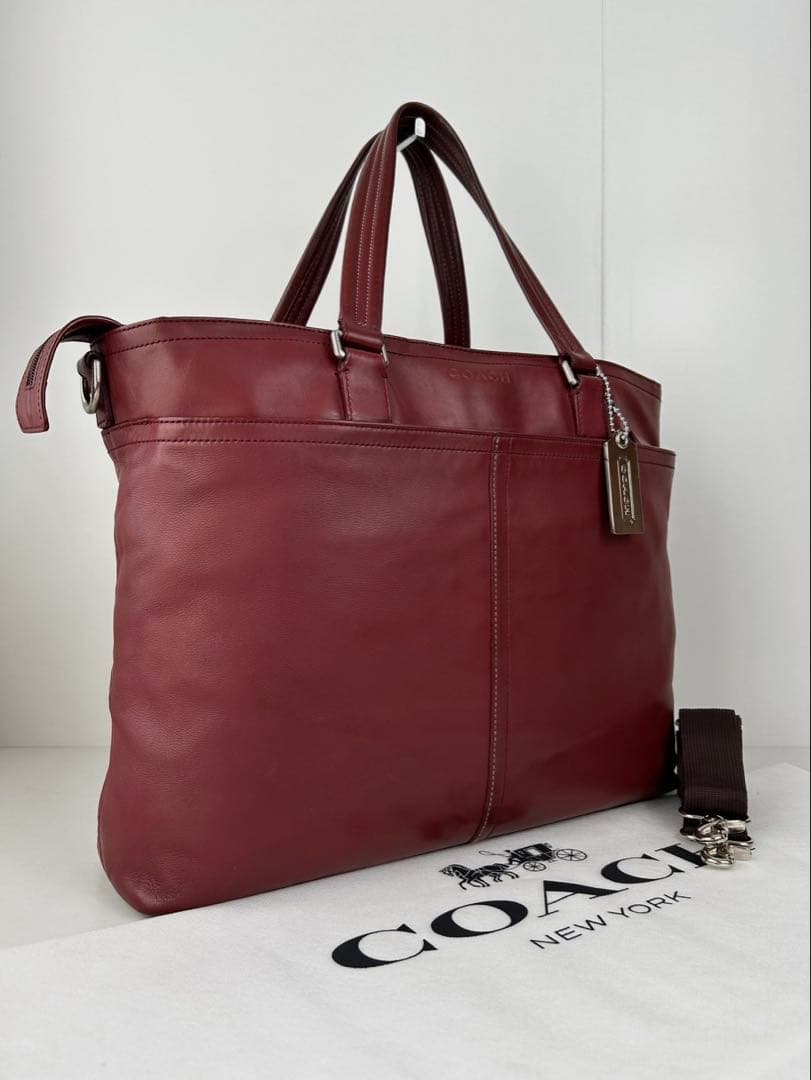 ✅【格安】 メンテ済み コーチ　トートバッグ　ビジネスバッグ　COACH レザー
