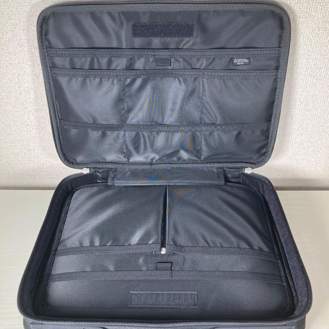 未使用に近い POTER ポーター ブリーフケース ビジネスバッグ ナイロン 黒